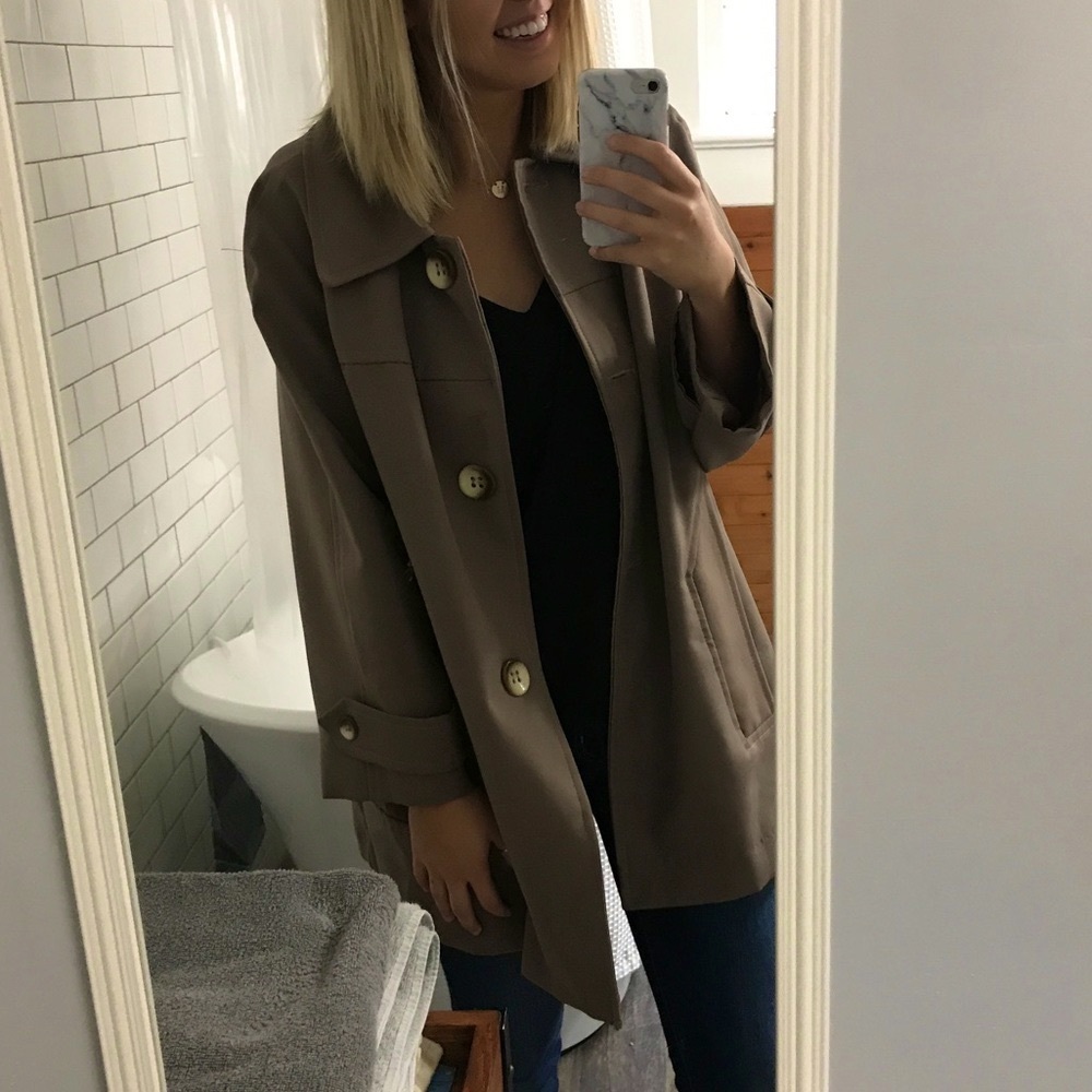 Beige Overcoat